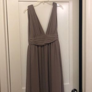 Lulus HEAVENLY HUES TAUPE MAXI DRESS Taupe